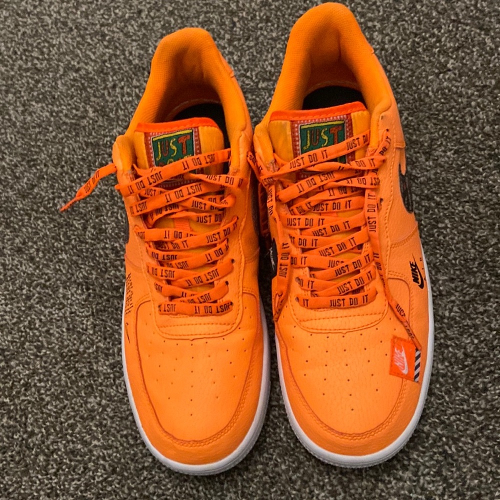air force 1 just do it orange